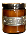 7 oz Pumpkin Spice Wellness large amber jar w/black lid-Clove, Ginger, Nutmeg