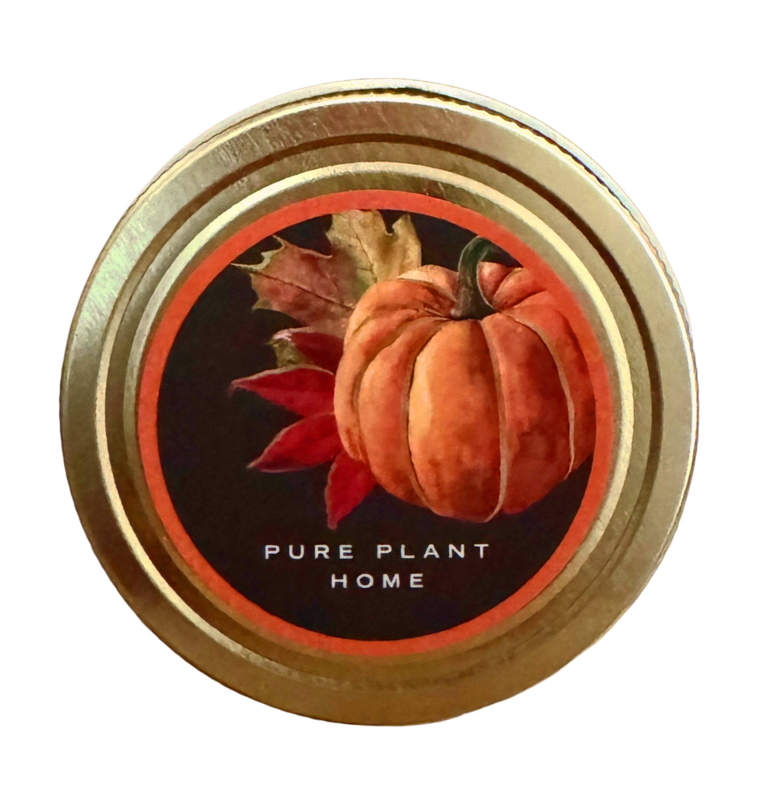 7 oz Pumpkin Spice Wellness  amber glass jar w/gold lid-Clove, Ginger, Nutmeg - 3