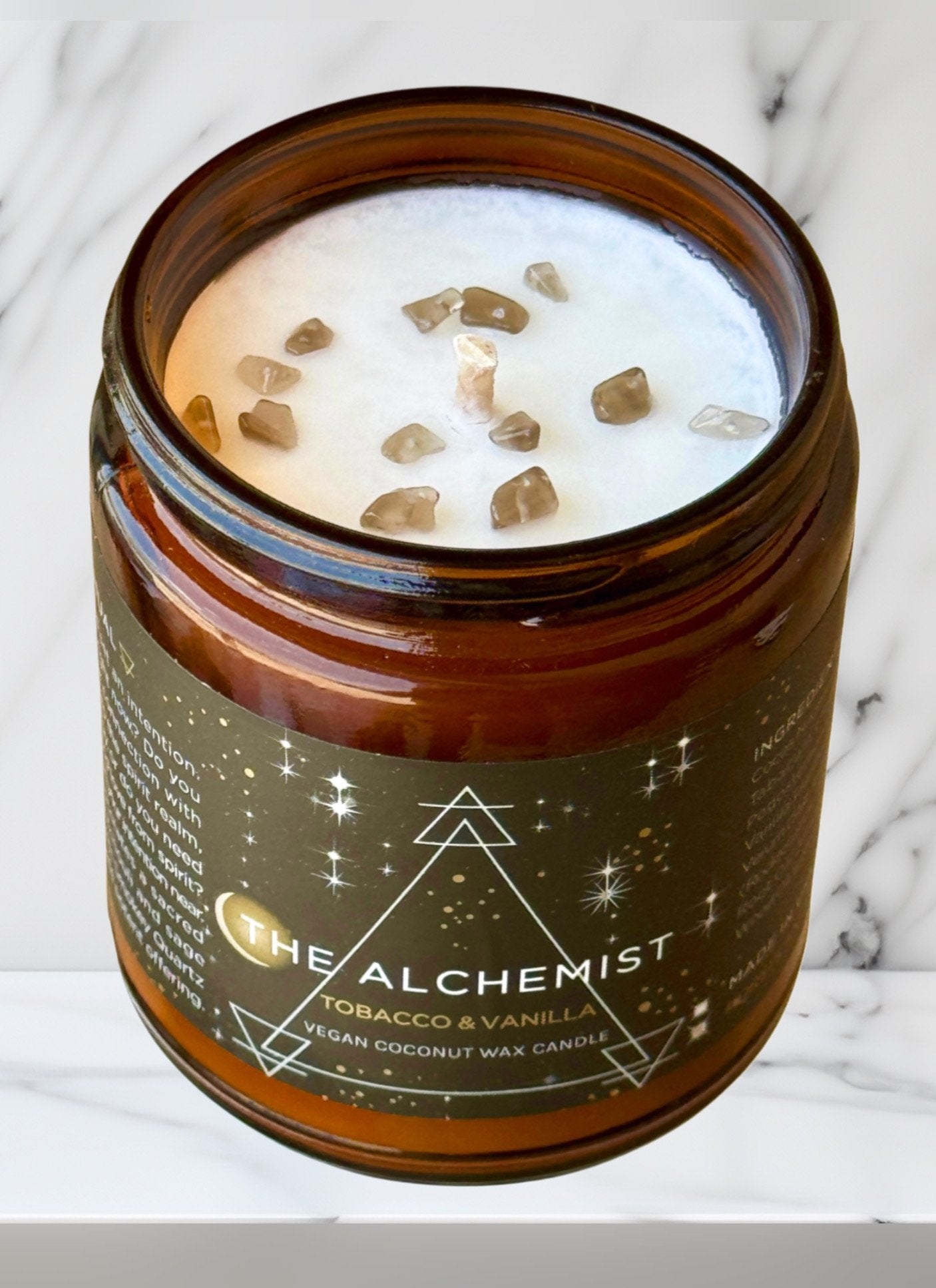 8 oz The Alchemist Tobacco & Vanilla Candle by Pure Plant Alchemy - 2