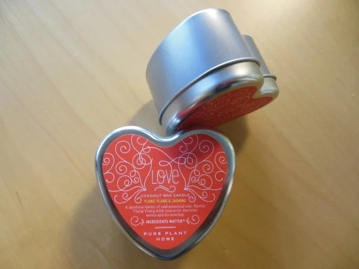 3.8 oz Heart Tin Ylang Ylang/Jasmine - 2