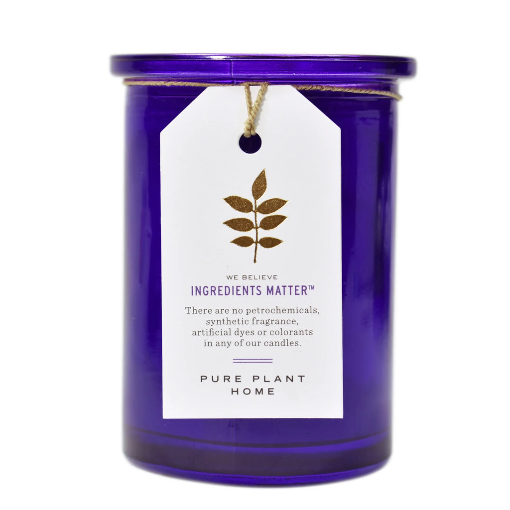 5.5 oz Recycled Purple Glass Wildcrafted French Lavender