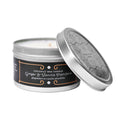 4.4 oz Medium Silver Tin Ginger/Vanilla Coconut Wax w/real essential oils