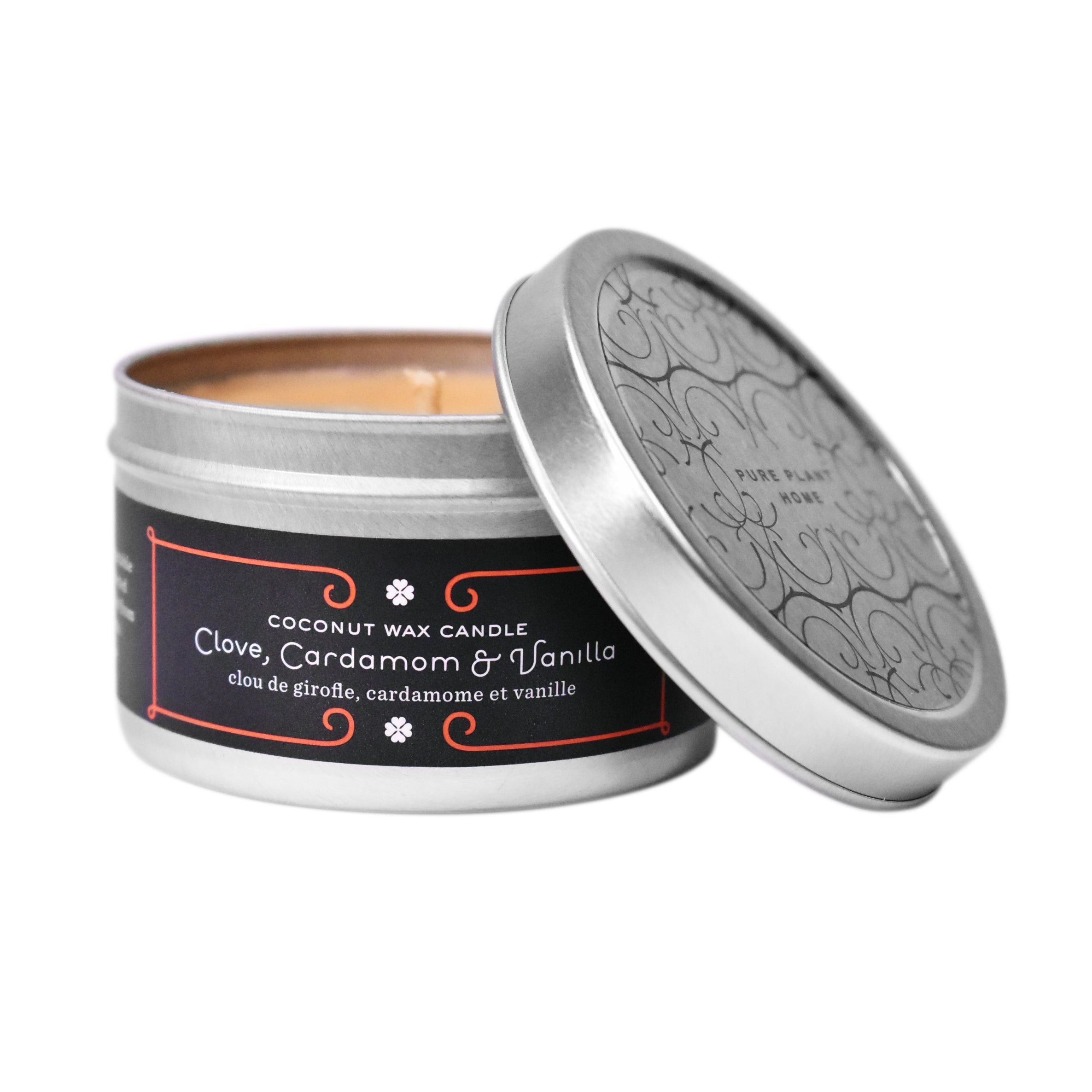 4.4 oz Medium Silver Tin Clove/Cardamom/Vanilla