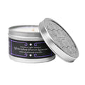 4.4 oz Medium Silver Tin Wildcrafted French Lavender Coconut Wax w/real essential oils