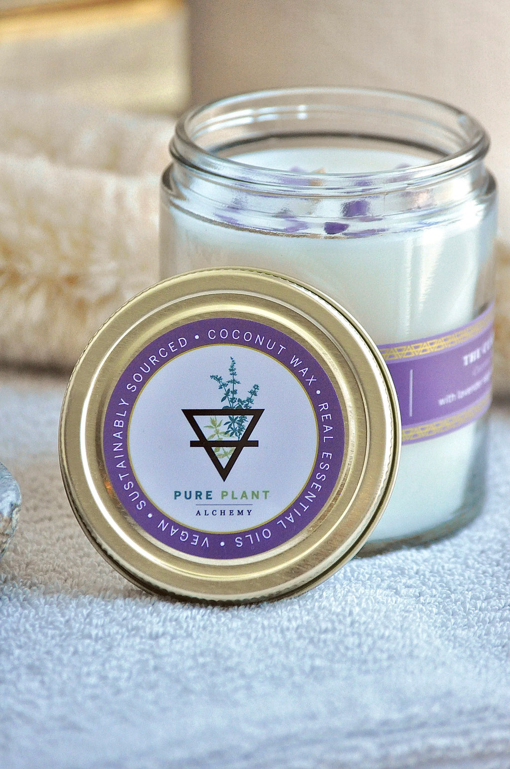 7 oz The Clairvoyant-Lavender Sage w/Amethyst Crystals by Pure Plant Alchemy - 2