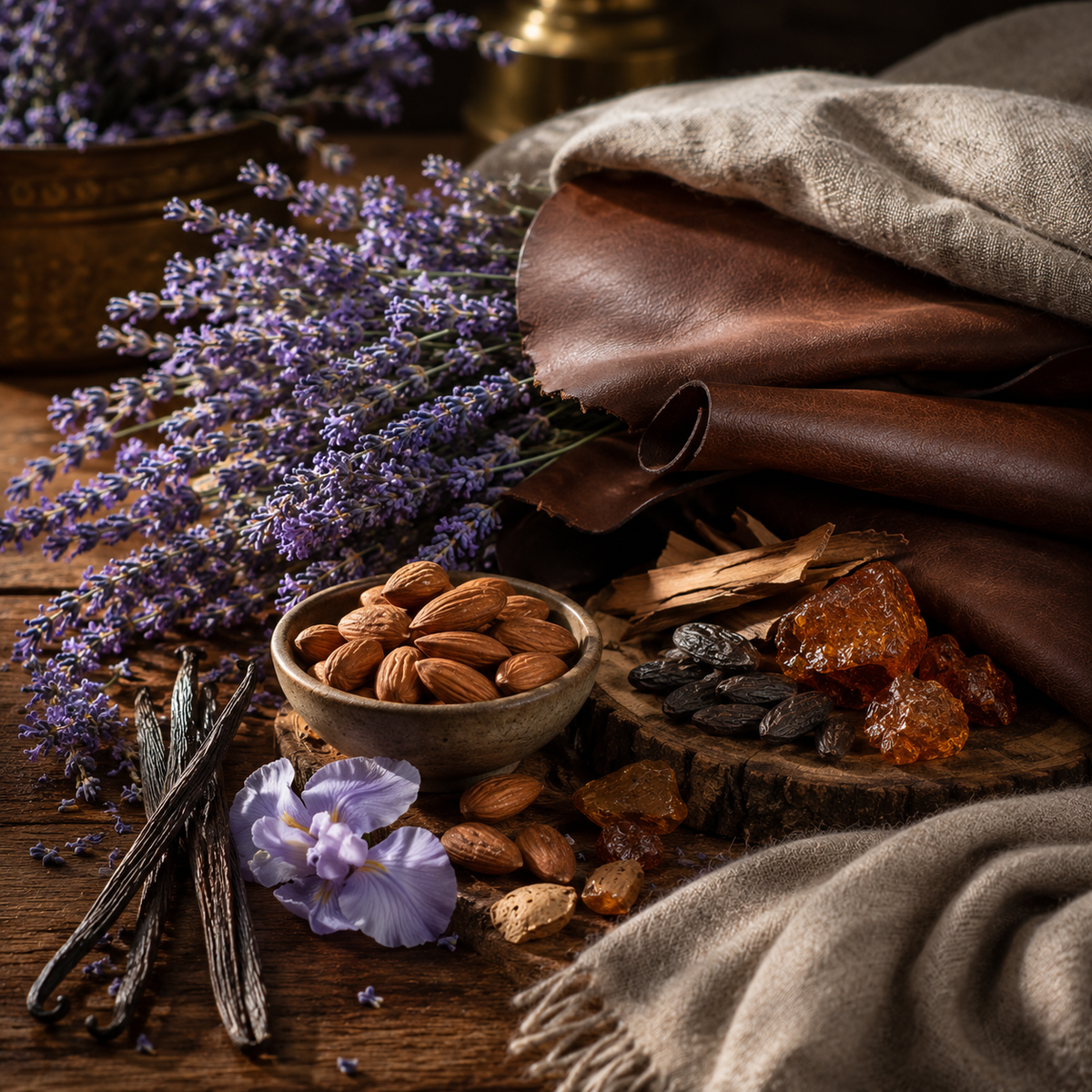 Lavender Leather & Almond