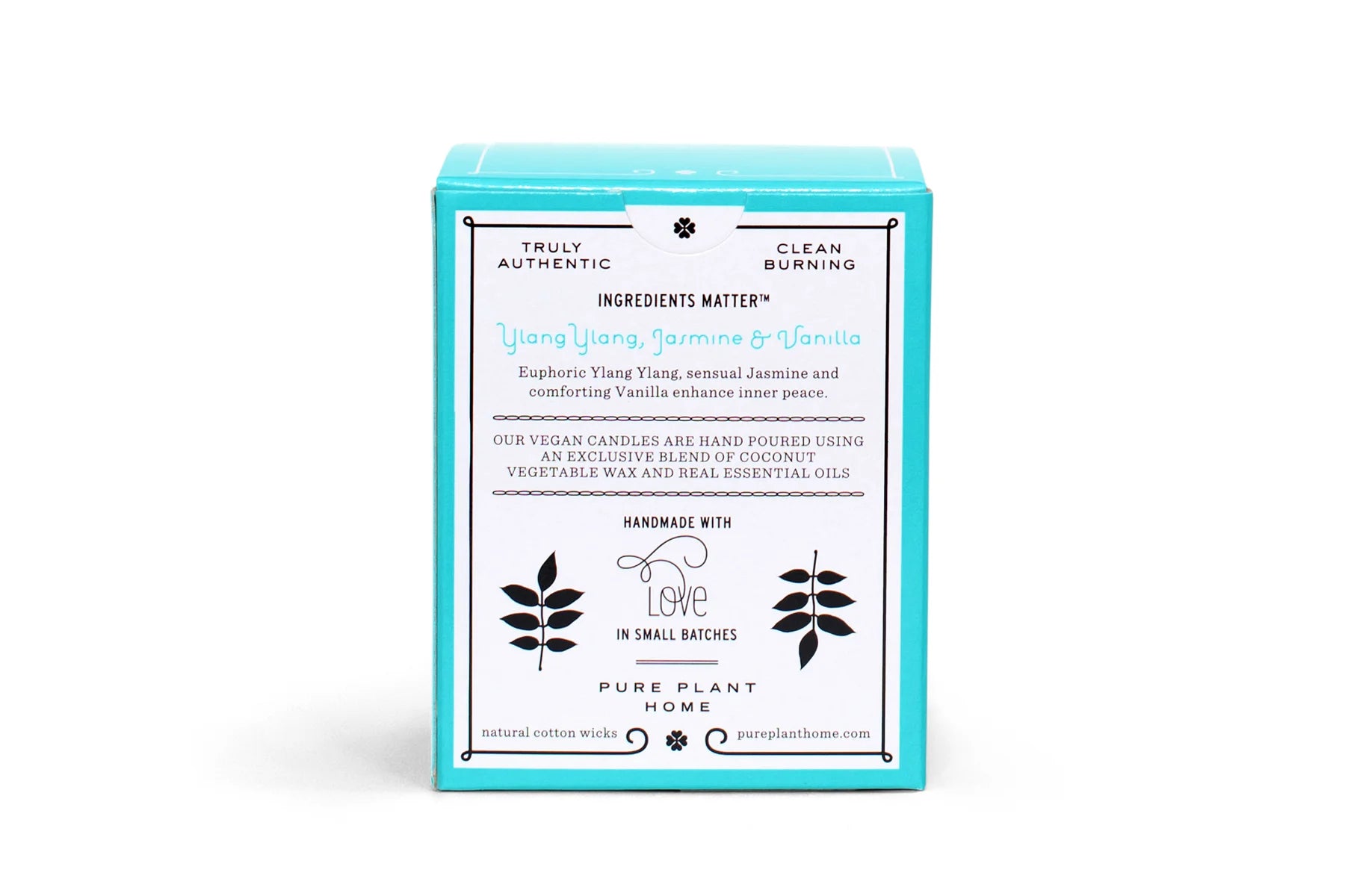 6 oz Gift Box Glass Candle Ylang Ylang/Jasmine Vanilla - 2