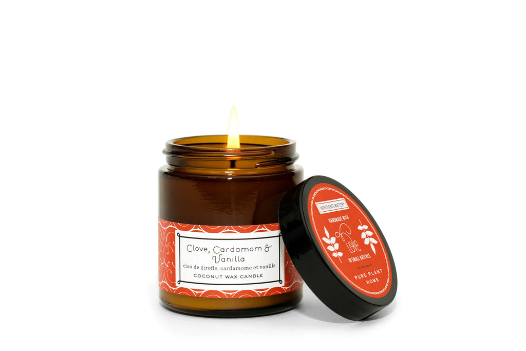 3.1 oz Small Amber Apothecary Jar Clove/Cardamom/Vanilla