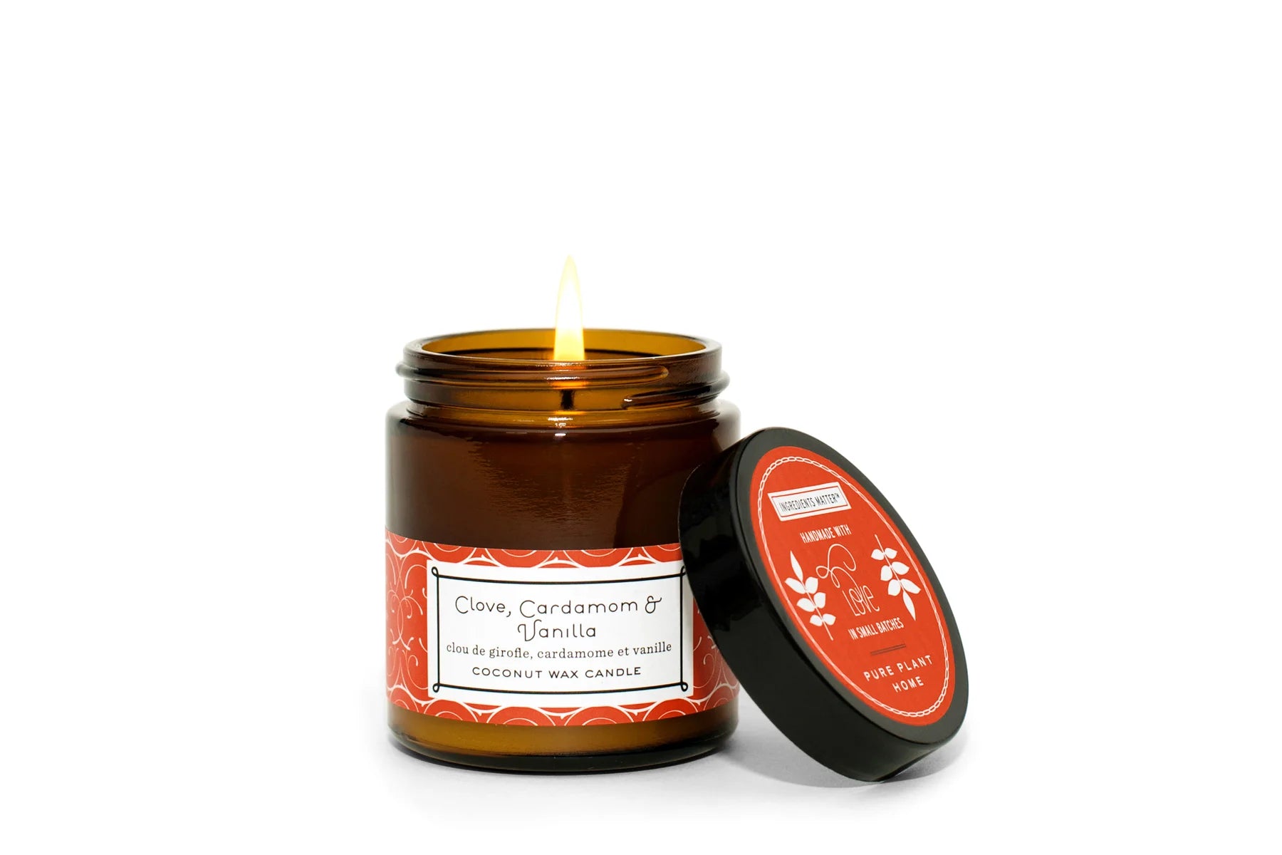 3.1 oz Small Amber Apothecary Jar Clove/Cardamom/Vanilla