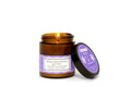 3.1 oz Small Amber Apothecary Jar Wildcrafted French Lavender Coconut Wax w/real essential oils