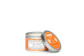 3 oz Small Silver Tin Mandarin Orange/Lemongrass Coconut Wax w/real essential oils