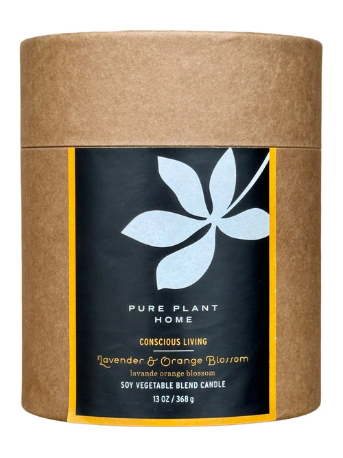 13 oz Lavender & Orange Blossom Pillar Candle