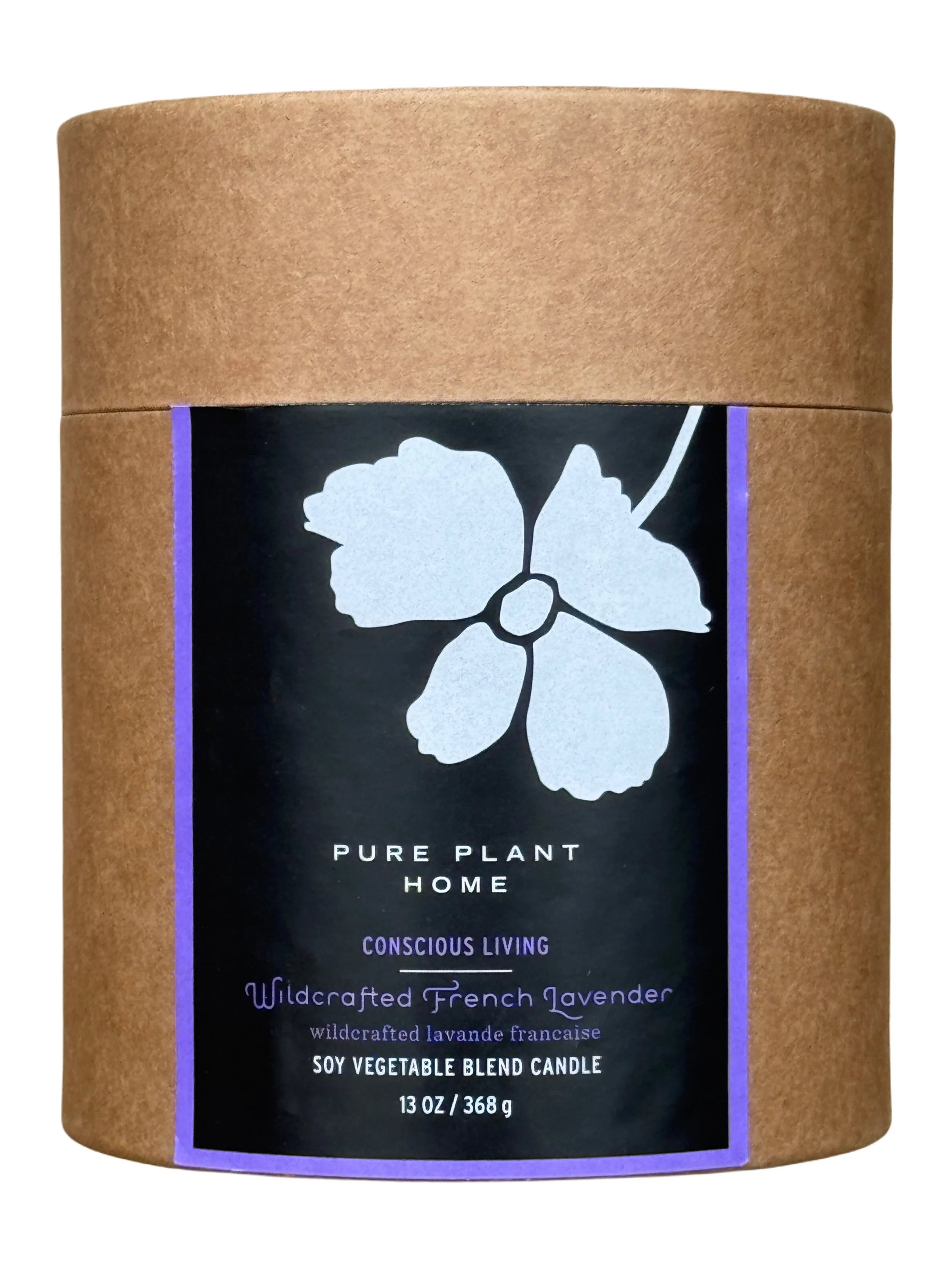 13 oz Wildcrafted French Lavender Pillar Candle
