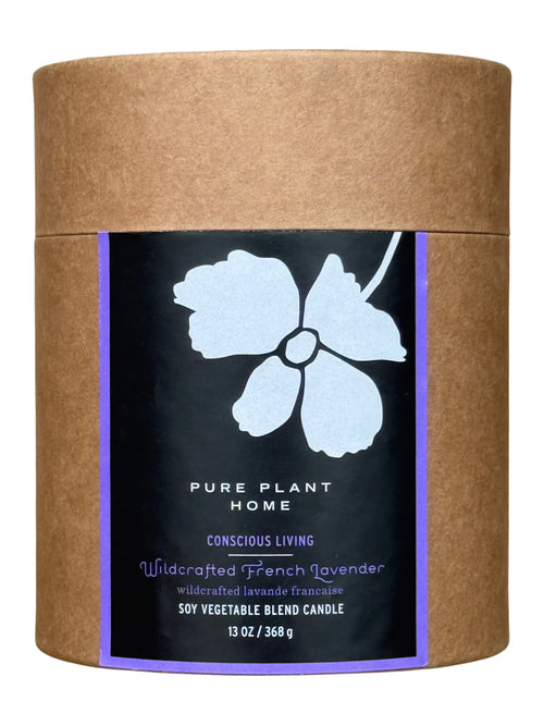 13 oz Wildcrafted French Lavender Pillar Candle