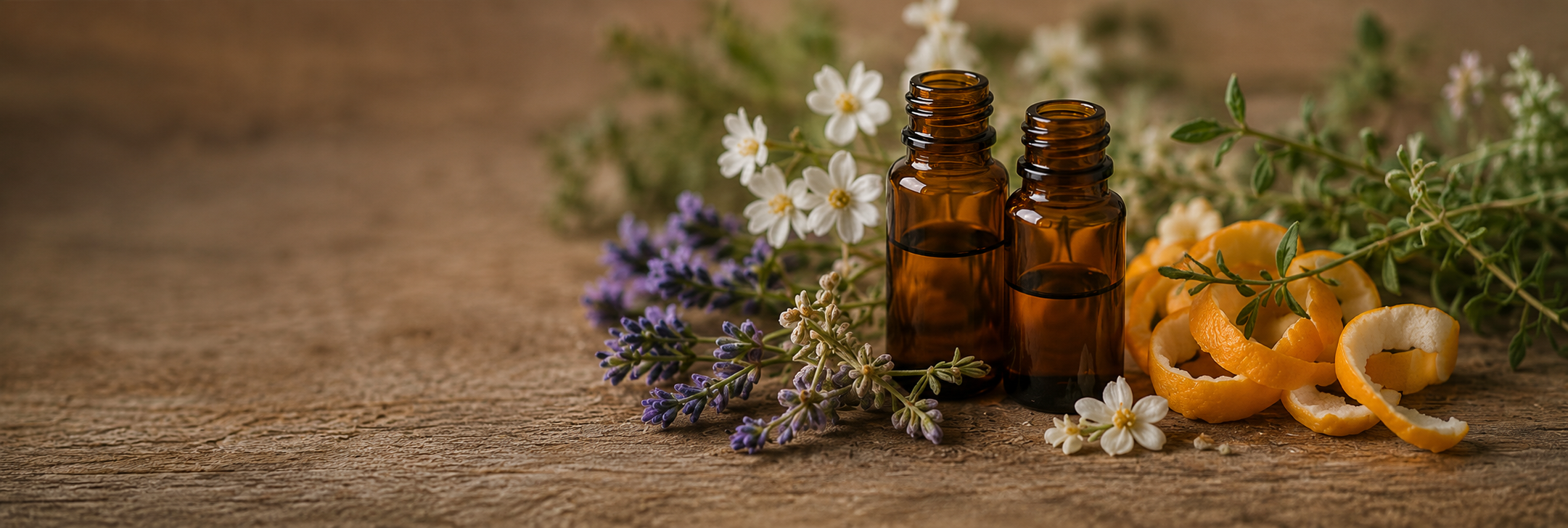 Real Aromas from Plants, Flowers, Woods, Resins, and Citrus